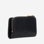 Portafoglio mini in pelle con logo 106206 A0F1Z99Q PINKO 