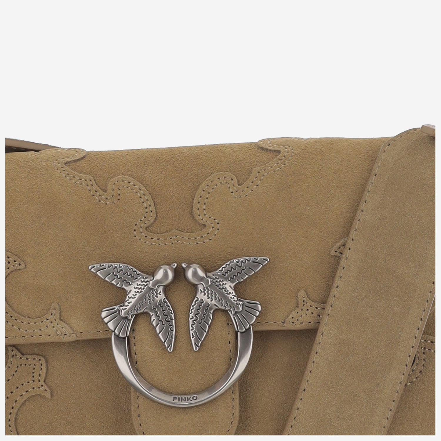 Borsa Love Bag One Slouchy in suede 106244 A0F6L22O PINKO 