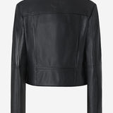 GIACCA CHIODO STILE BIKER IN NAPPA 106247 A32IZ99 PINKO 
