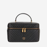 BORSA VANITY IN PELLE CON MOTIVO TRAPUNTATO 106348 A0GKZ99Q PINKO 