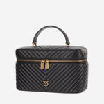 BORSA VANITY IN PELLE CON MOTIVO TRAPUNTATO 106348 A0GKZ99Q PINKO 