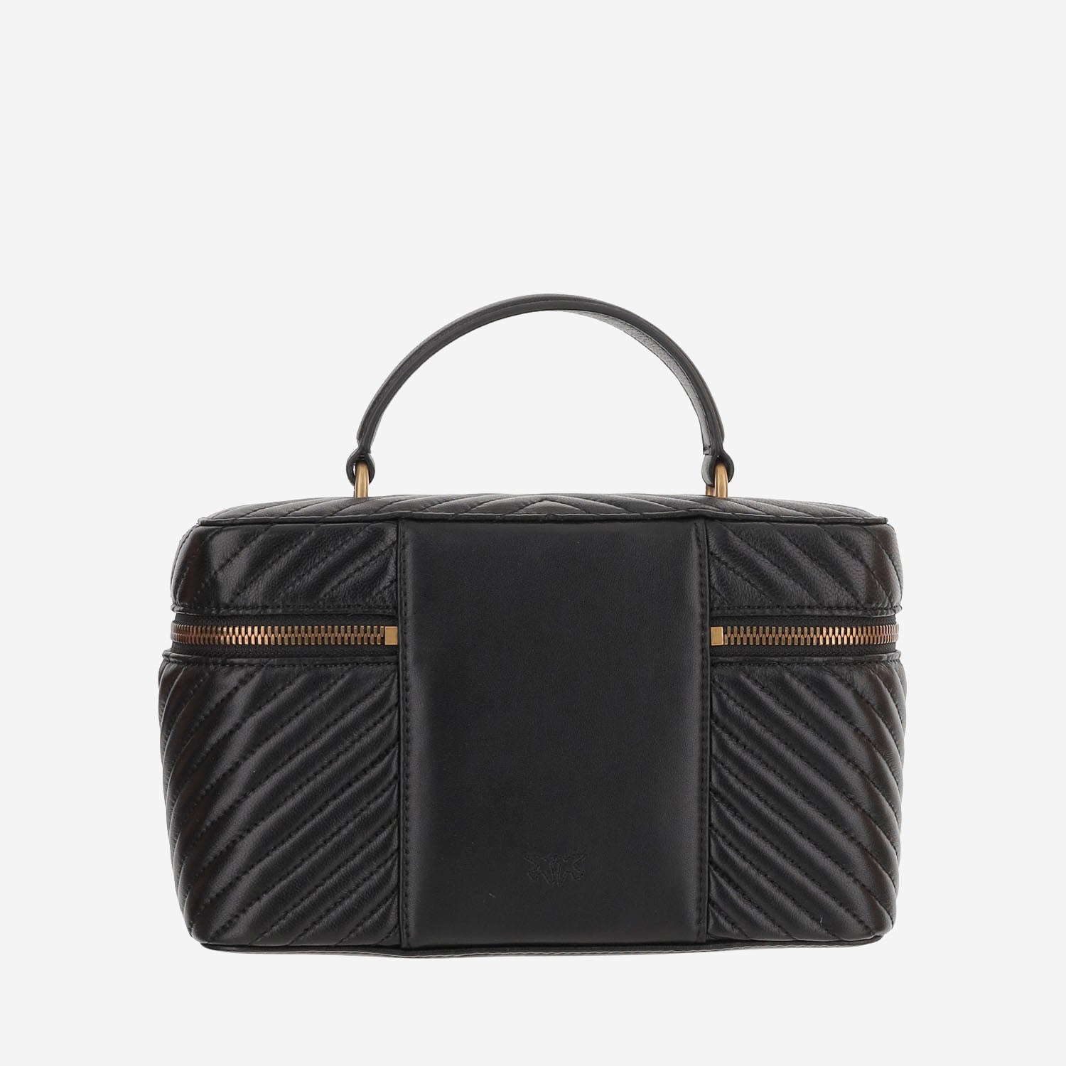 BORSA VANITY IN PELLE CON MOTIVO TRAPUNTATO 106348 A0GKZ99Q PINKO 
