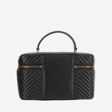 BORSA VANITY IN PELLE CON MOTIVO TRAPUNTATO 106348 A0GKZ99Q PINKO 