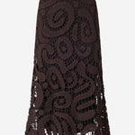 GONNA MIDI IN CROCHET GEOMETRICO IN MISTO VISCOSA 106353 A354M05 PINKO 