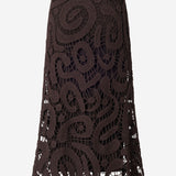 GONNA MIDI IN CROCHET GEOMETRICO IN MISTO VISCOSA 106353 A354M05 PINKO 