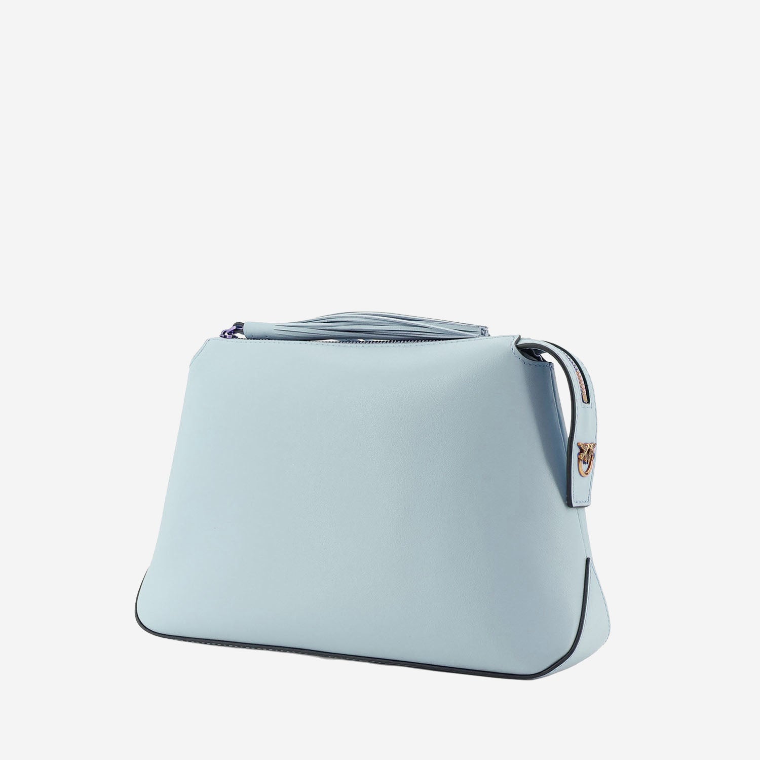 BEAUTY CASE IN PELLE CON LOGO 106376 A0QOE37Q PINKO 