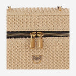 BORSA VANITY SOFT MINI IN RAFIA 106382 A391C24Q PINKO 