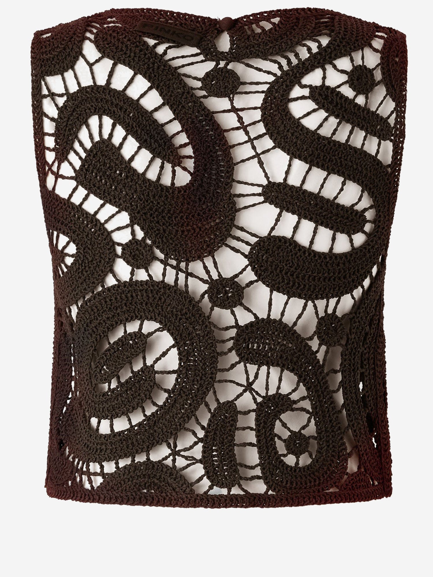 Top in crochet geometrico 106438 A354M05 PINKO 