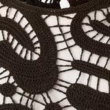 Top in crochet geometrico 106438 A354M05 PINKO 