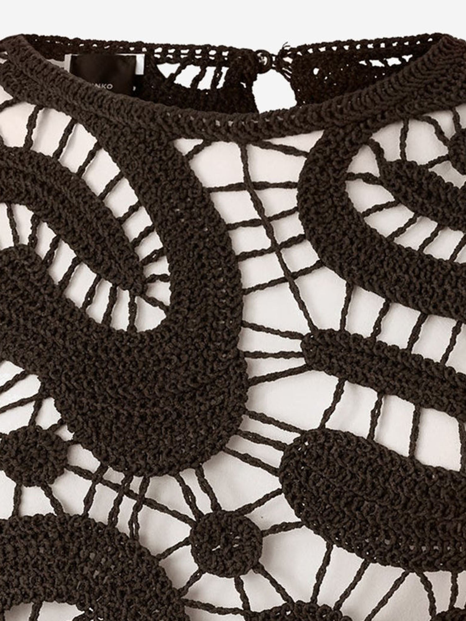 Top in crochet geometrico 106438 A354M05 PINKO 