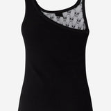TOP IN COTONE STRETCH CON LOGO 106461 A362Z99 PINKO 