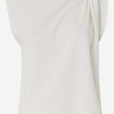 T-shirt con drappeggio e dettaglio dorato 106478 A35DZ05 PINKO 