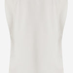 T-shirt con drappeggio e dettaglio dorato 106478 A35DZ05 PINKO 