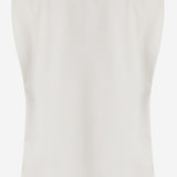 T-shirt con drappeggio e dettaglio dorato 106478 A35DZ05 PINKO 