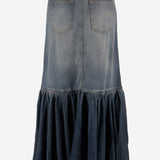 GONNA IN LYOCELL E COTONE CON CINTURA 106595 A37KPJC PINKO 