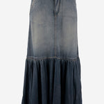 GONNA IN LYOCELL E COTONE CON CINTURA 106595 A37KPJC PINKO 