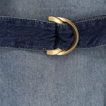 ABITO IN DENIM CON VOLANT 106626 A388PJC PINKO 