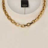 MAGLIA CROPPED KIMBERLY CON CATENA 106635 A32CC03 PINKO 