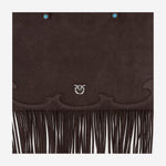Borsa Shopping in suede con frange 106666 A0F6M11O PINKO 