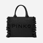 BORSA SHOPPING IN RAFIA CON LOGO 106673 A39YZ99Q PINKO 