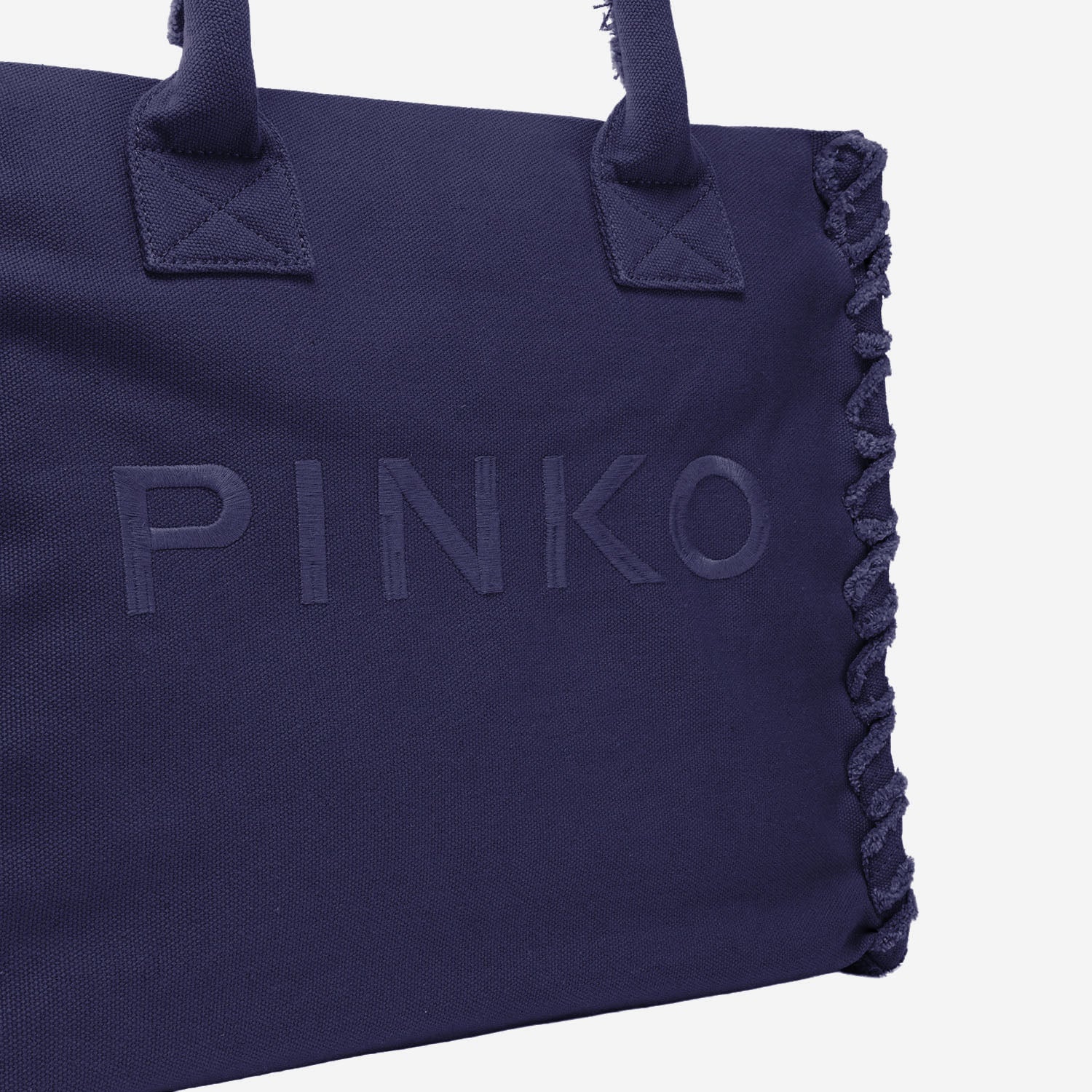 BORSA SHOPPER IN COTONE CON LOGO 106673 A3A4J05 PINKO 