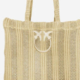 BORSA SHOPPING EASY IN RAFIA 106728 A39YC39 PINKO 