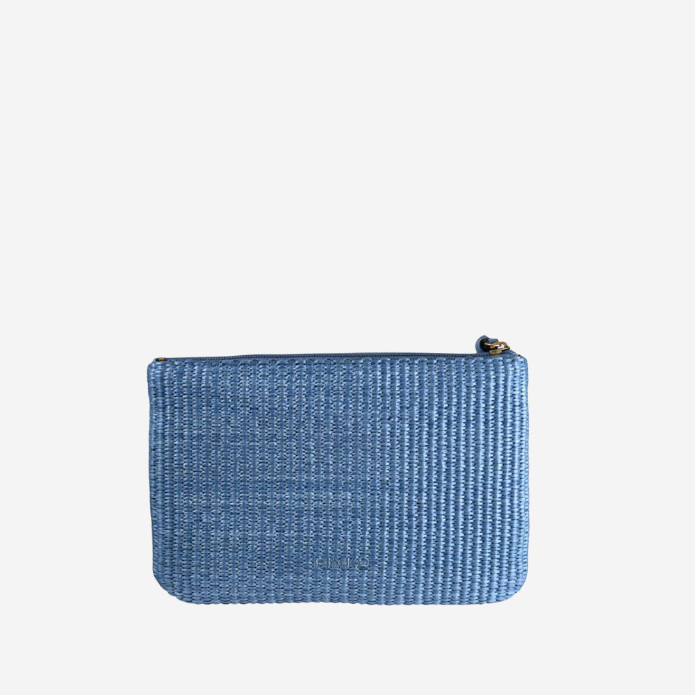 POCHETTE IN RAFIA CON LOGO 106763 A39YE5YQ PINKO 