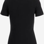 T-SHIRT CON RICAMO LOVE BIRDS IN COTONE STRETCH 106815 A3ALZ99 PINKO 
