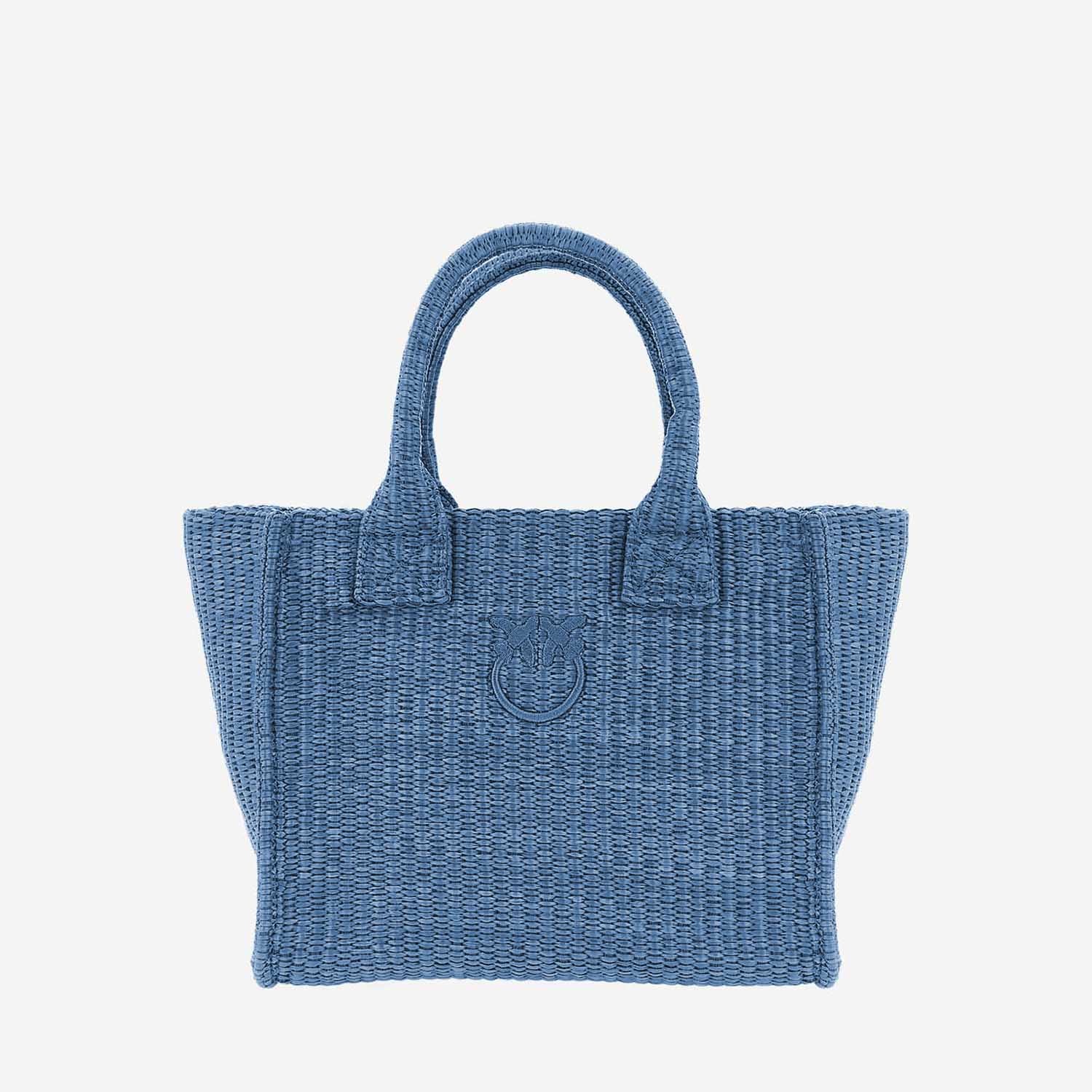 BORSA SHOPPING IN RAFIA 106832 A39YE5Y PINKO 