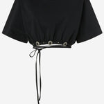 TOP IN COTONE CON COULISSE REGOLABILE 106907 A3ARZ99 PINKO 