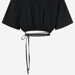 TOP IN COTONE CON COULISSE REGOLABILE 106907 A3ARZ99 PINKO 