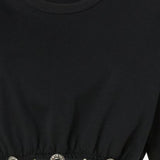 TOP IN COTONE CON COULISSE REGOLABILE 106907 A3ARZ99 PINKO 