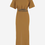 ABITO IN COTONE CON DETTAGLIO CUT-OUT 106908 A3ARL25 PINKO 