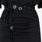 ABITO IN COTONE CON CINTURA 106909 A3ARZ99 PINKO 