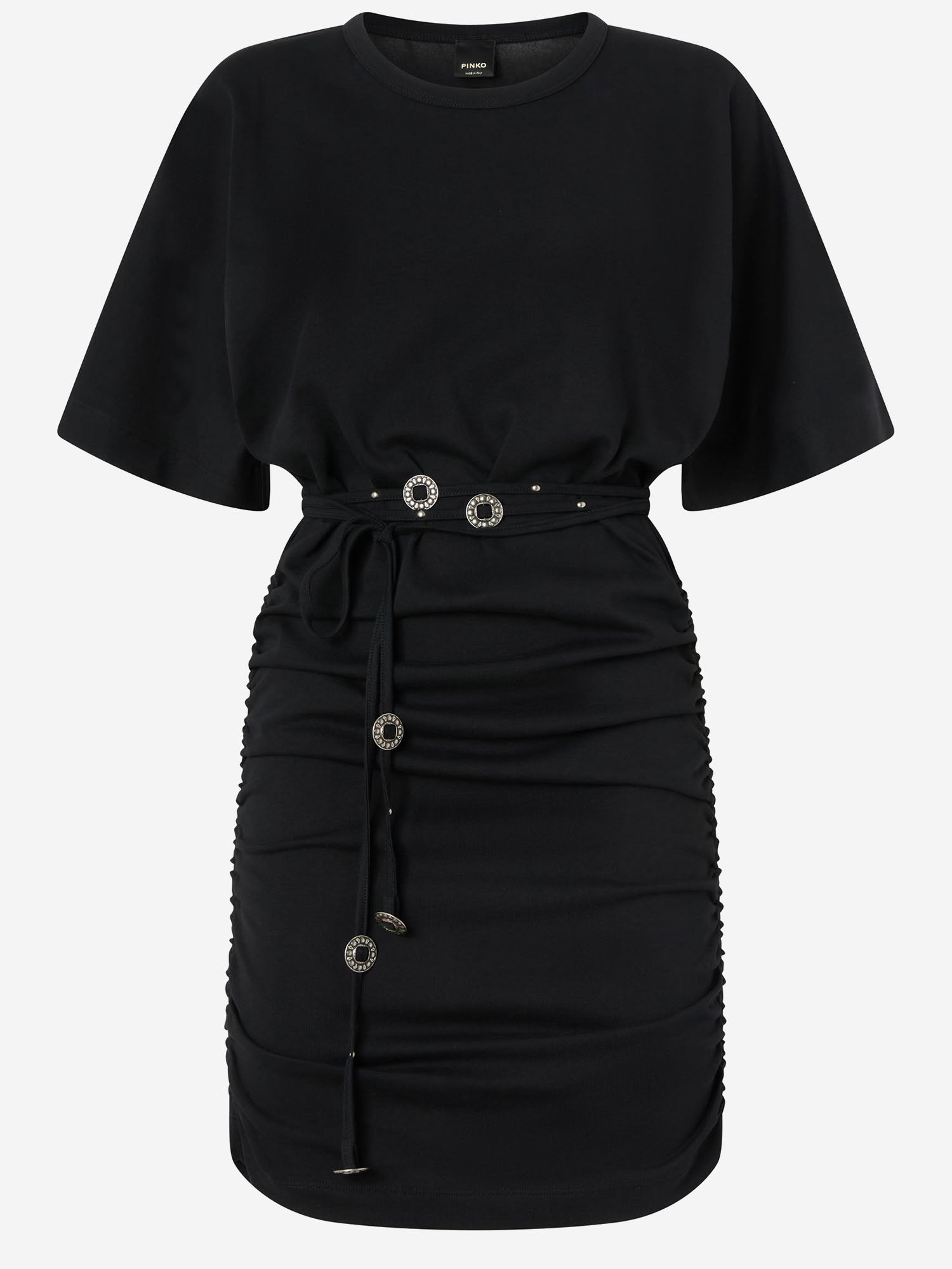 ABITO IN COTONE CON CINTURA 106909 A3ARZ99 PINKO 