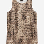 CANOTTA IN COTONE STRETCH CON MOTIVO ANIMALIER 106919 A3DPCZ9 PINKO 