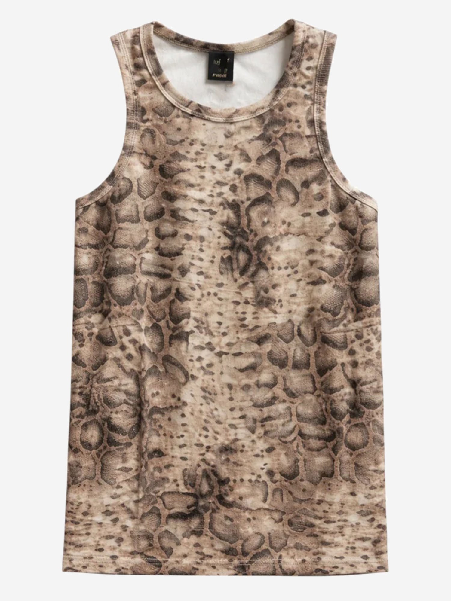 CANOTTA IN COTONE STRETCH CON MOTIVO ANIMALIER 106919 A3DPCZ9 PINKO 