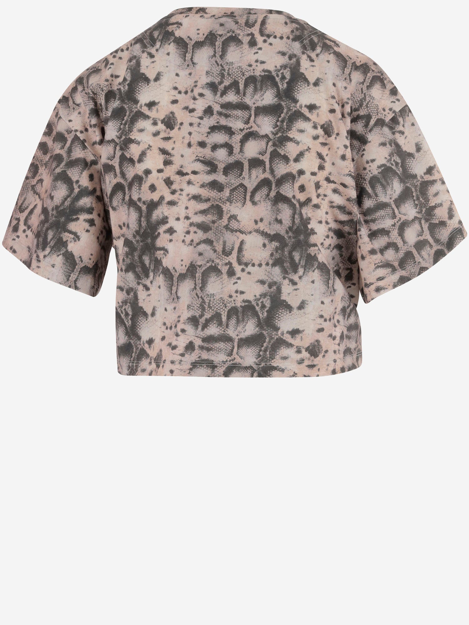 T-shirt cropped in cotone con logo 106921 A3C8CZ9 PINKO 