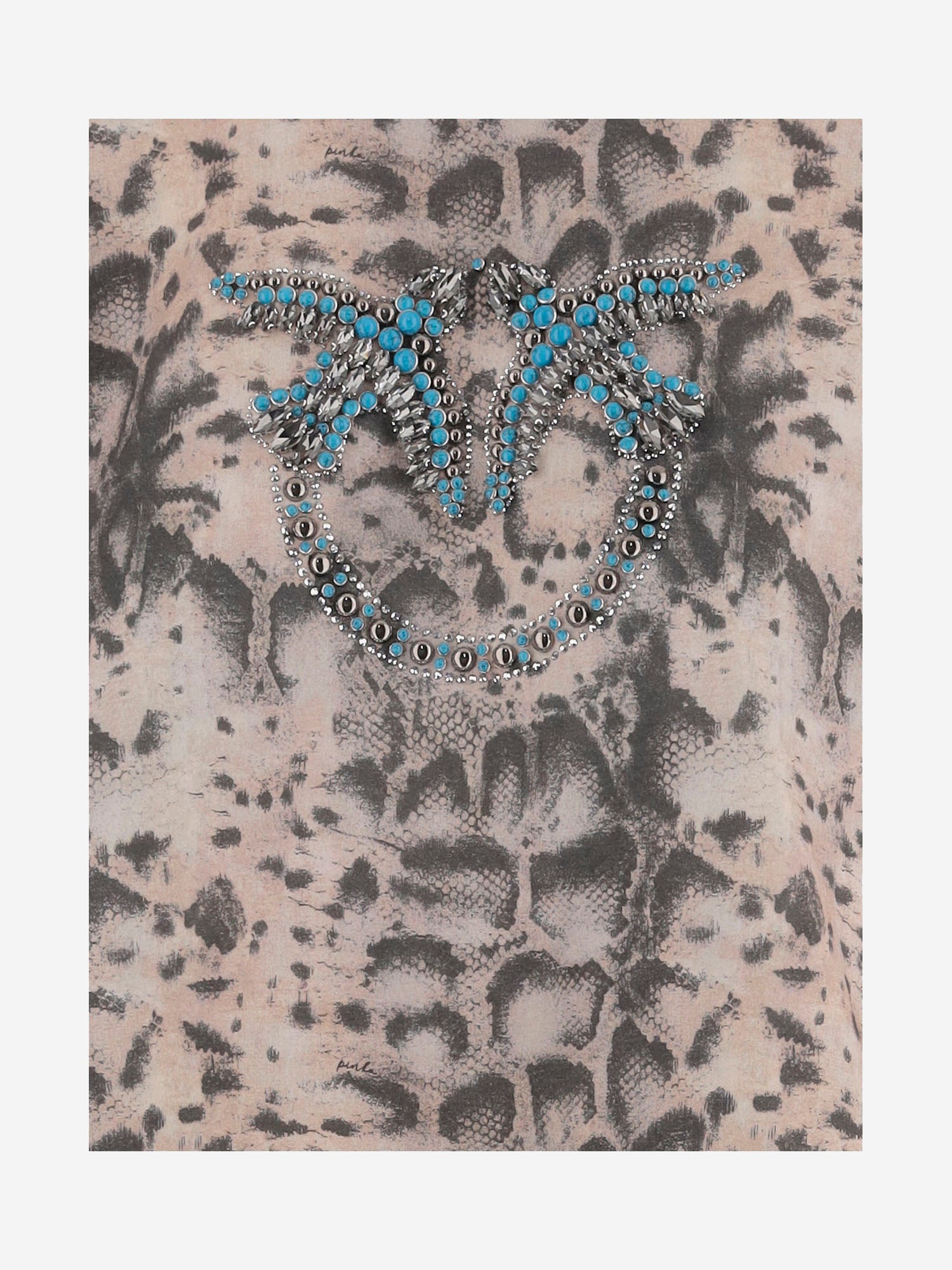 T-shirt cropped in cotone con logo 106921 A3C8CZ9 PINKO 