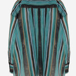 CAMICIA IN COTONE CON MOTIVO A RIGHE 106990 A3CHSD3 PINKO 