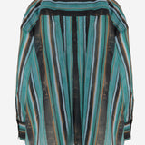 CAMICIA IN COTONE CON MOTIVO A RIGHE 106990 A3CHSD3 PINKO 