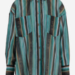 CAMICIA IN COTONE CON MOTIVO A RIGHE 106990 A3CHSD3 PINKO 