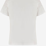 T-shirt in cotone con logo 107094 A3C7ZR2 PINKO 