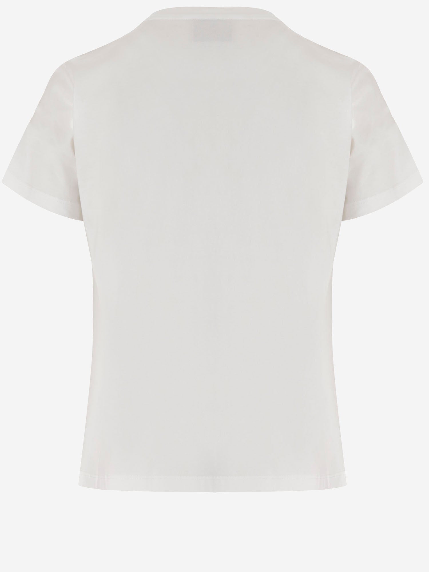 T-shirt in cotone con logo 107094 A3C7ZR2 PINKO 