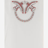T-shirt in cotone con logo 107094 A3C7ZR2 PINKO 