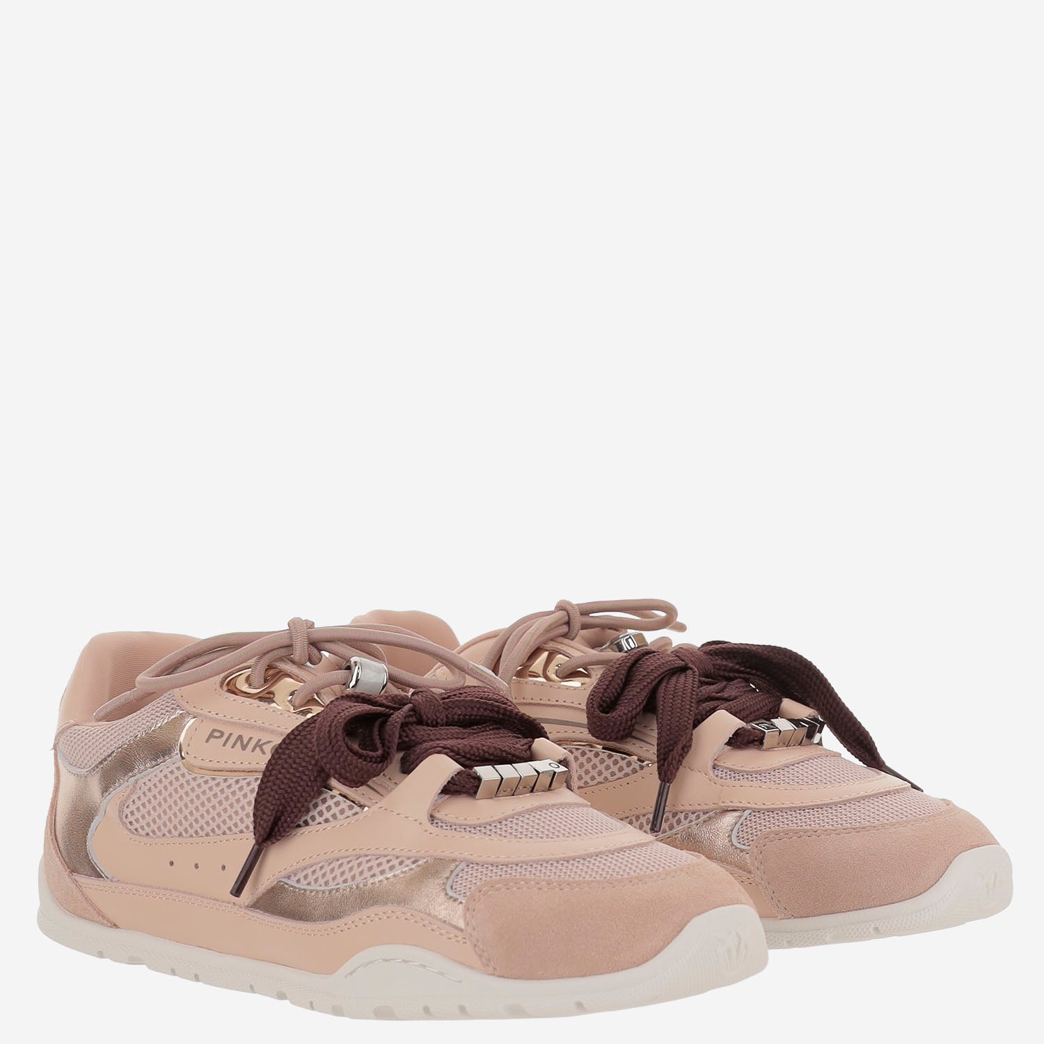 SNEAKERS YULIA IN PELLE E MESH CON LACCI BICOLORE SS0185 P020P26 PINKO 