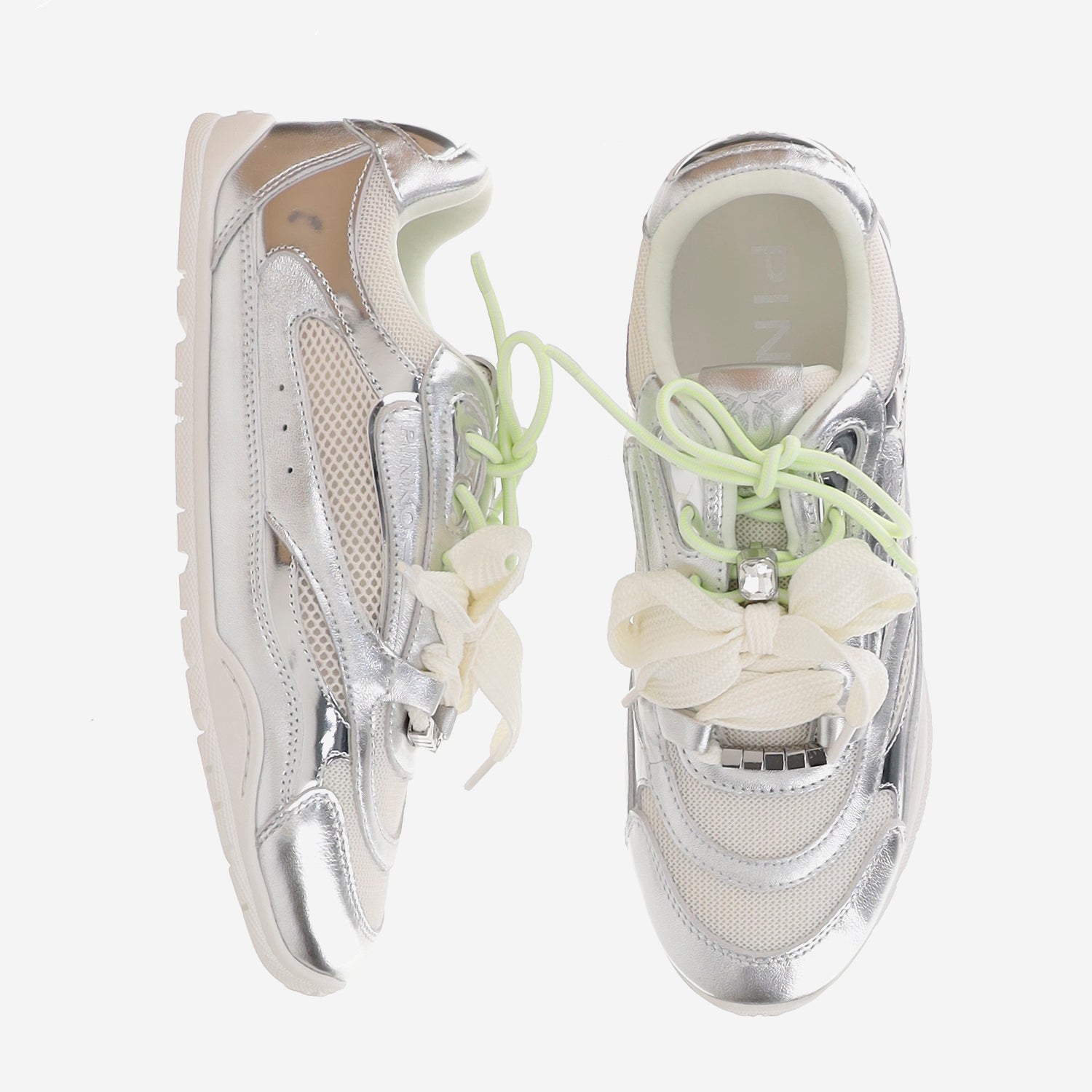 SNEAKERS YULIA IN PELLE E MESH CON LACCI BICOLORE SS0185 P146ZZF PINKO 