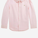 CAMICIA IN COTONE CON VOLANT 312929954 002 POLO RALPH LAUREN KIDS 