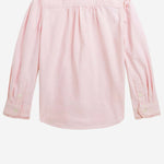 CAMICIA IN COTONE CON VOLANT 312929954 002 POLO RALPH LAUREN KIDS 