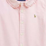 CAMICIA IN COTONE CON VOLANT 312929954 002 POLO RALPH LAUREN KIDS 